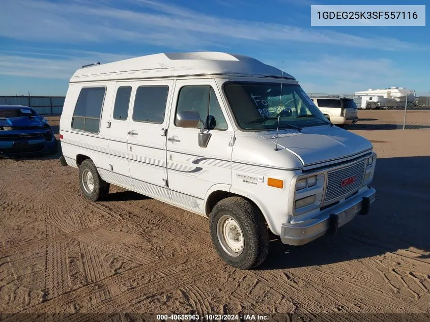 1995 GMC Rally Wagon / Van G2500 VIN: 1GDEG25K3SF557116 Lot: 40655963