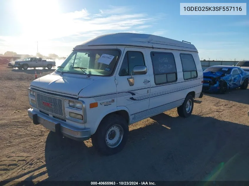 1995 GMC Rally Wagon / Van G2500 VIN: 1GDEG25K3SF557116 Lot: 40655963