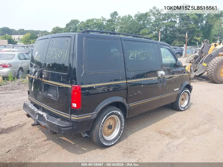 1990 GMC Safari VIN: 1GKDM15Z5LB515561 Lot: 40138067