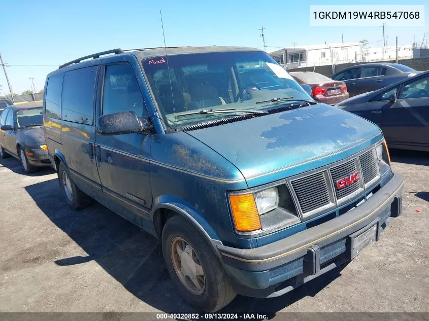 1994 GMC Safari Xt VIN: 1GKDM19W4RB547068 Lot: 40320852