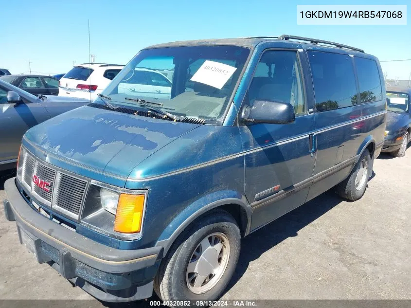 1994 GMC Safari Xt VIN: 1GKDM19W4RB547068 Lot: 40320852