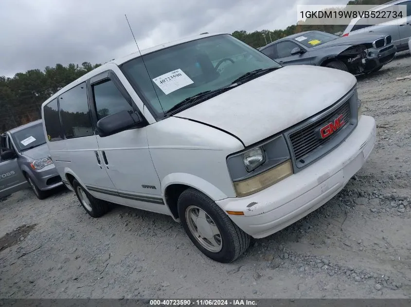 1997 GMC Safari Slx Cmi VIN: 1GKDM19W8VB522734 Lot: 40723590