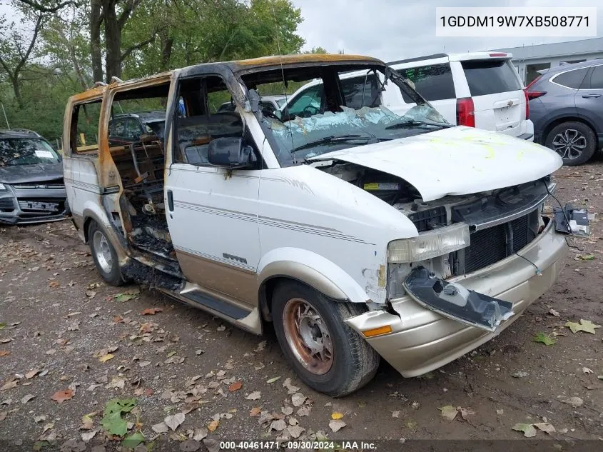 1999 GMC Safari Cargo Van Xt VIN: 1GDDM19W7XB508771 Lot: 40461471