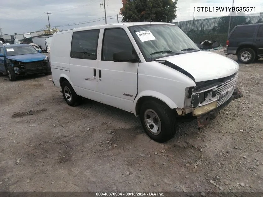 2000 GMC Safari Xt VIN: 1GTDL19W1YB535571 Lot: 40370984