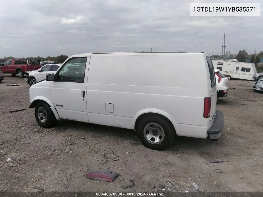 1GTDL19W1YB535571 2000 GMC Safari Xt