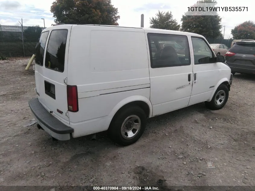 1GTDL19W1YB535571 2000 GMC Safari Xt