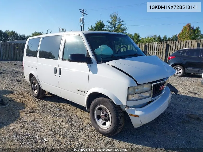 2002 GMC Safari Xt VIN: 1GKDM19X72B513141 Lot: 40297868