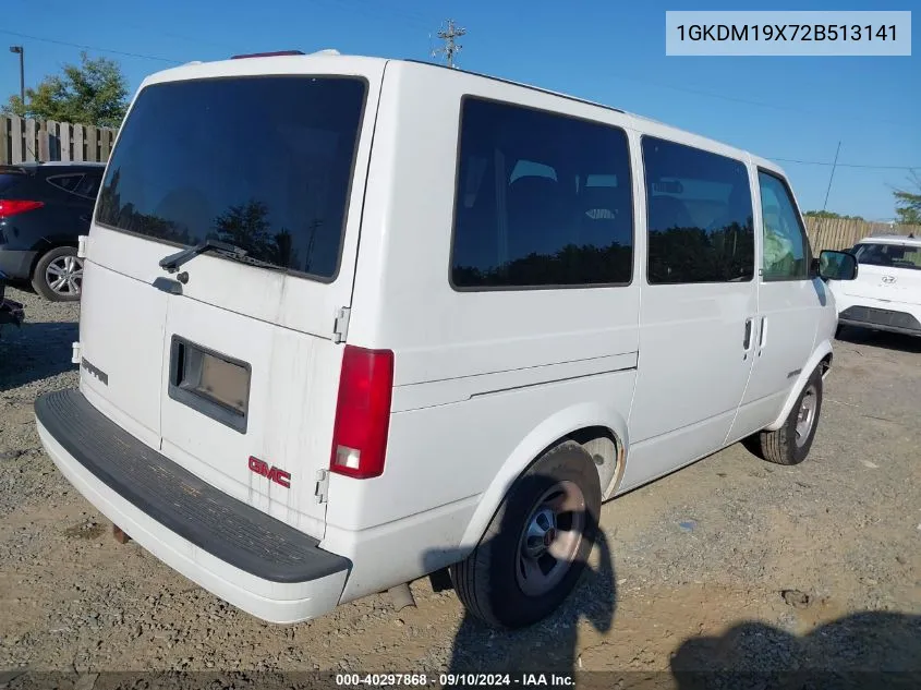 2002 GMC Safari Xt VIN: 1GKDM19X72B513141 Lot: 40297868