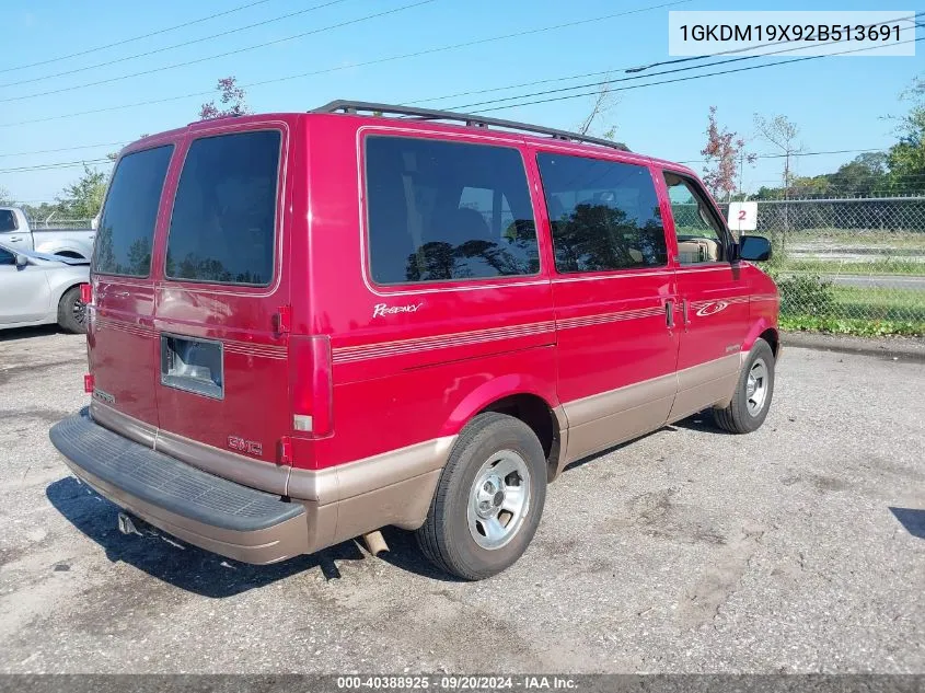 2002 GMC Safari Sle VIN: 1GKDM19X92B513691 Lot: 40388925