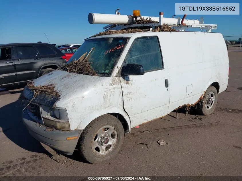 2003 GMC Safari Standard VIN: 1GTDL19X33B516652 Lot: 39795927