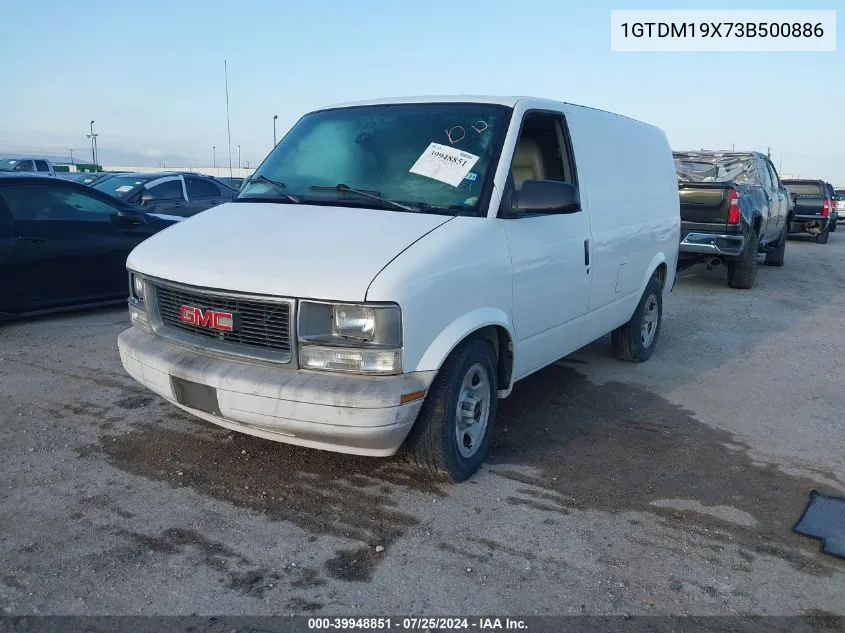 2003 GMC Safari Standard VIN: 1GTDM19X73B500886 Lot: 39948851