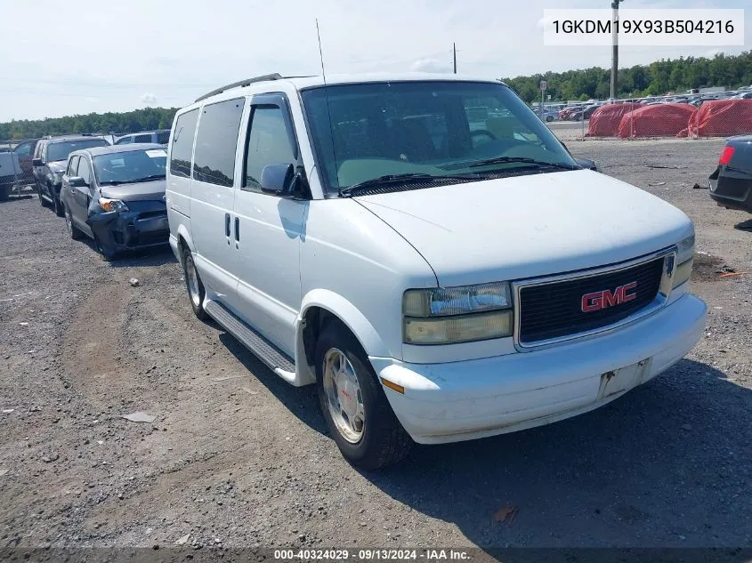 2003 GMC Safari VIN: 1GKDM19X93B504216 Lot: 40324029