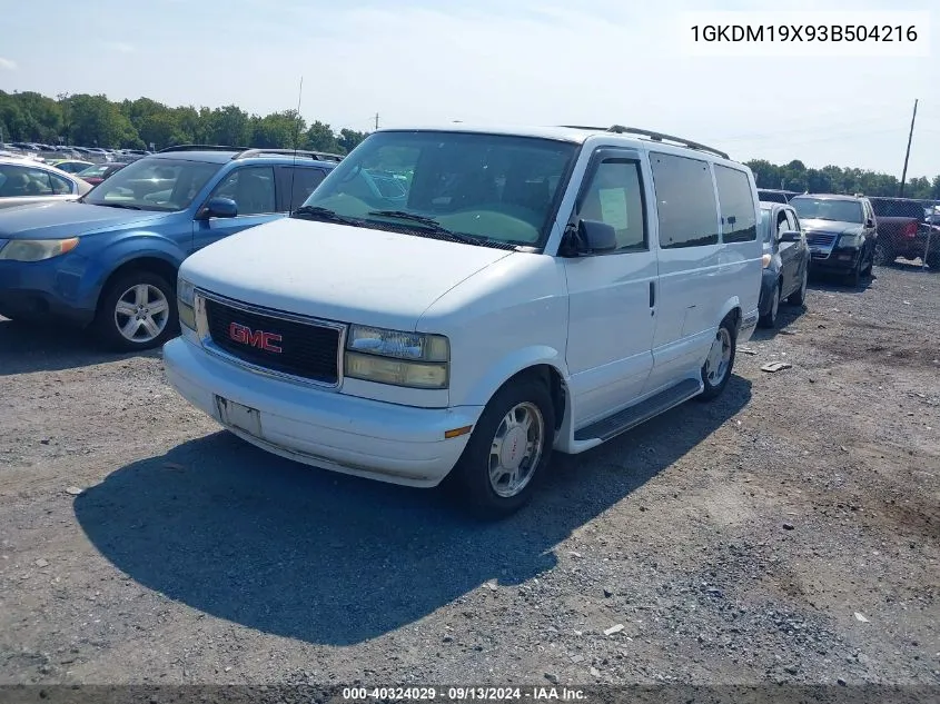 2003 GMC Safari VIN: 1GKDM19X93B504216 Lot: 40324029