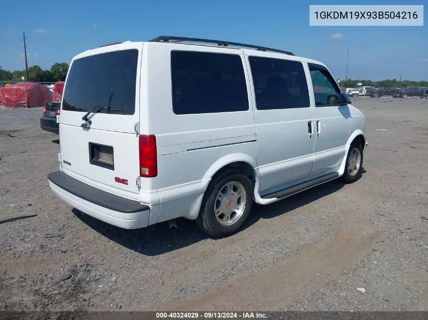 1GKDM19X93B504216 2003 GMC Safari