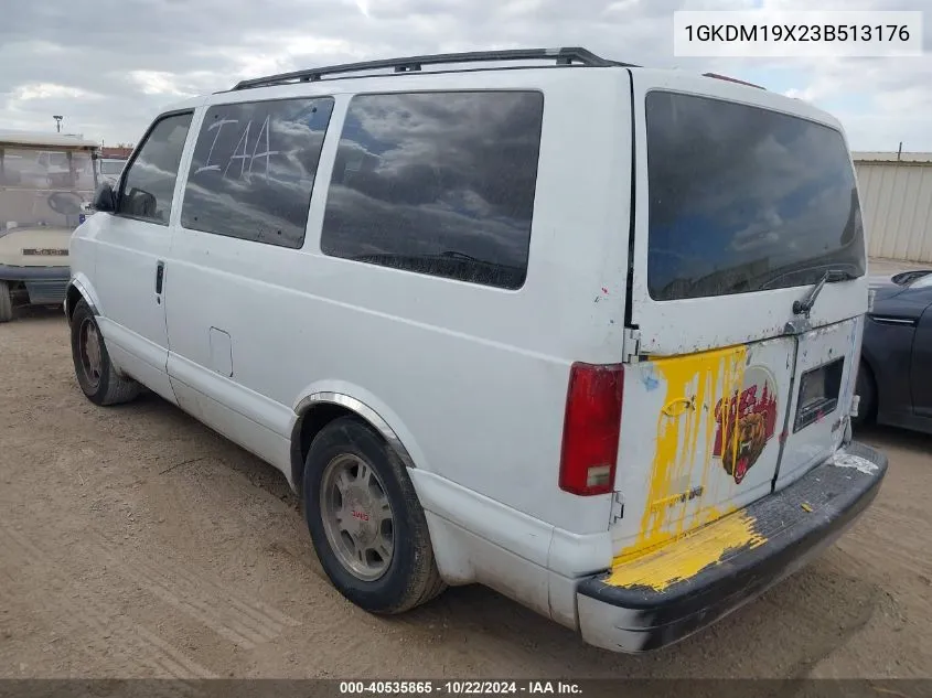 2003 GMC Safari VIN: 1GKDM19X23B513176 Lot: 40535865