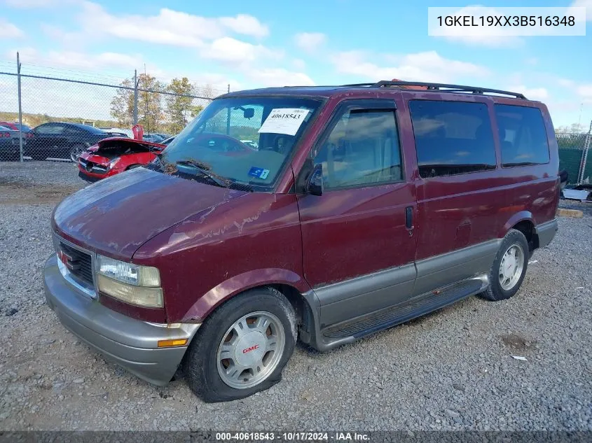 2003 GMC Safari Sle VIN: 1GKEL19XX3B516348 Lot: 40618543