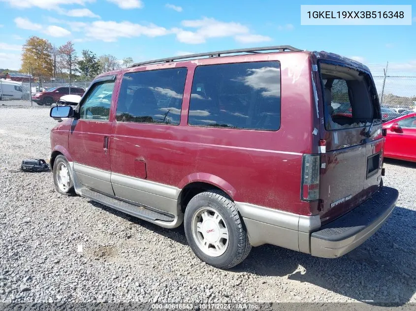 2003 GMC Safari Sle VIN: 1GKEL19XX3B516348 Lot: 40618543