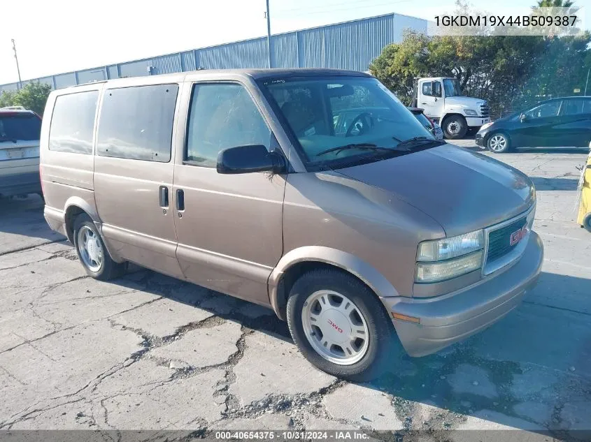 2004 GMC Safari VIN: 1GKDM19X44B509387 Lot: 40654375