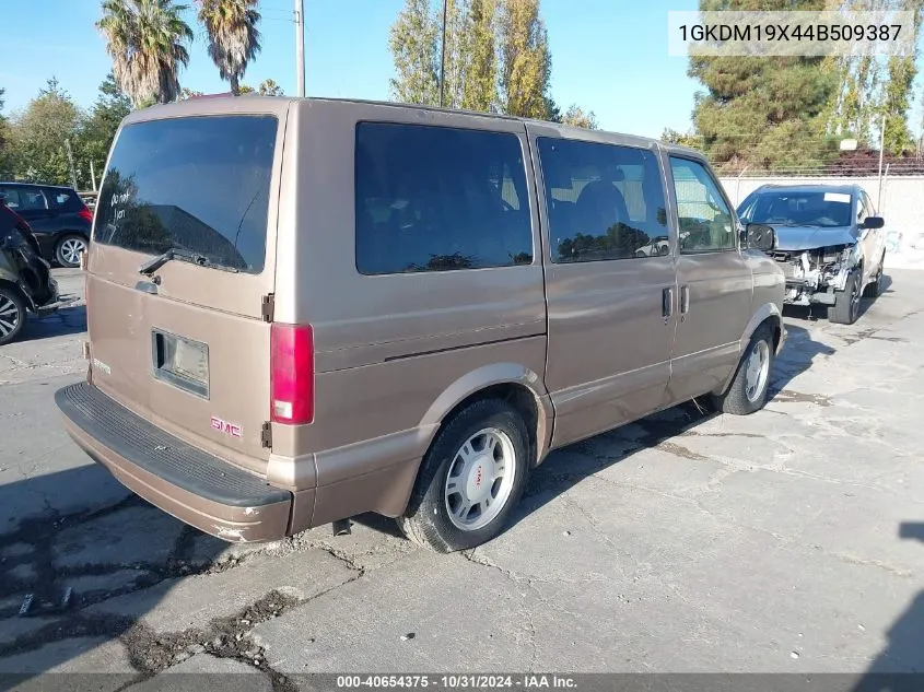 2004 GMC Safari VIN: 1GKDM19X44B509387 Lot: 40654375