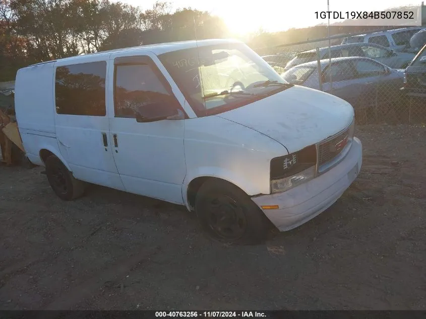 2004 GMC Safari Standard VIN: 1GTDL19X84B507852 Lot: 40763256