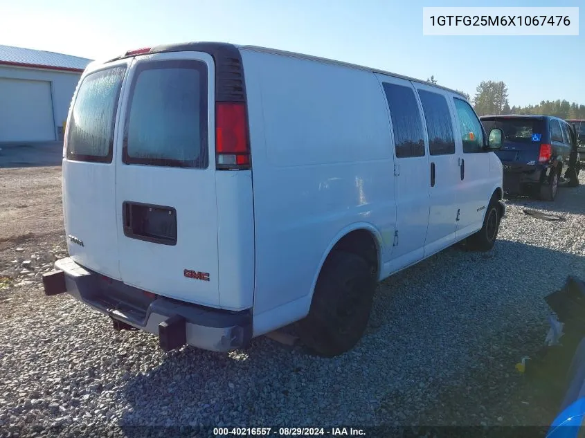 1999 GMC Savana Standard VIN: 1GTFG25M6X1067476 Lot: 40216557