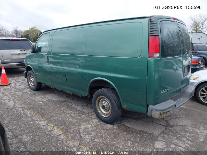 1999 GMC Savana Standard VIN: 1GTGG25R6X1155590 Lot: 40818418