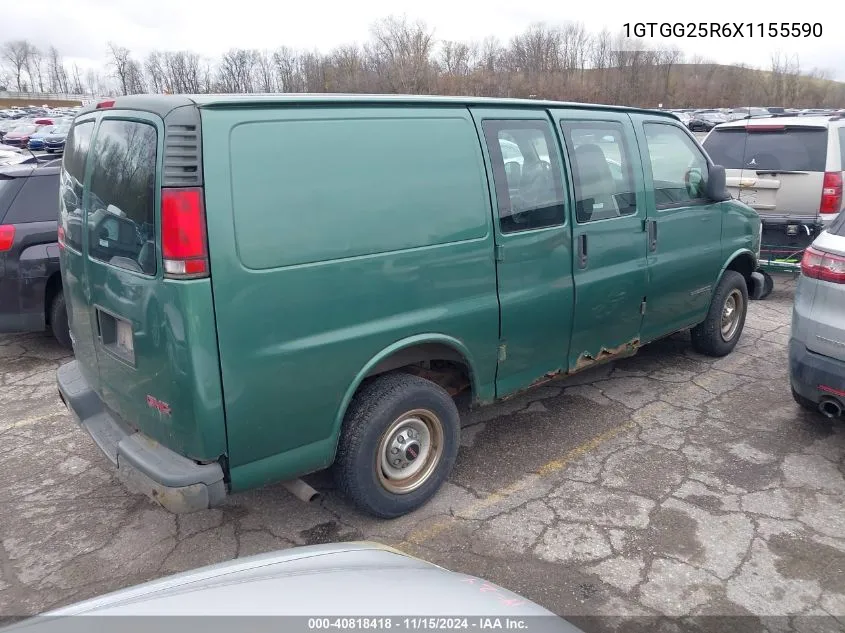 1999 GMC Savana Standard VIN: 1GTGG25R6X1155590 Lot: 40818418