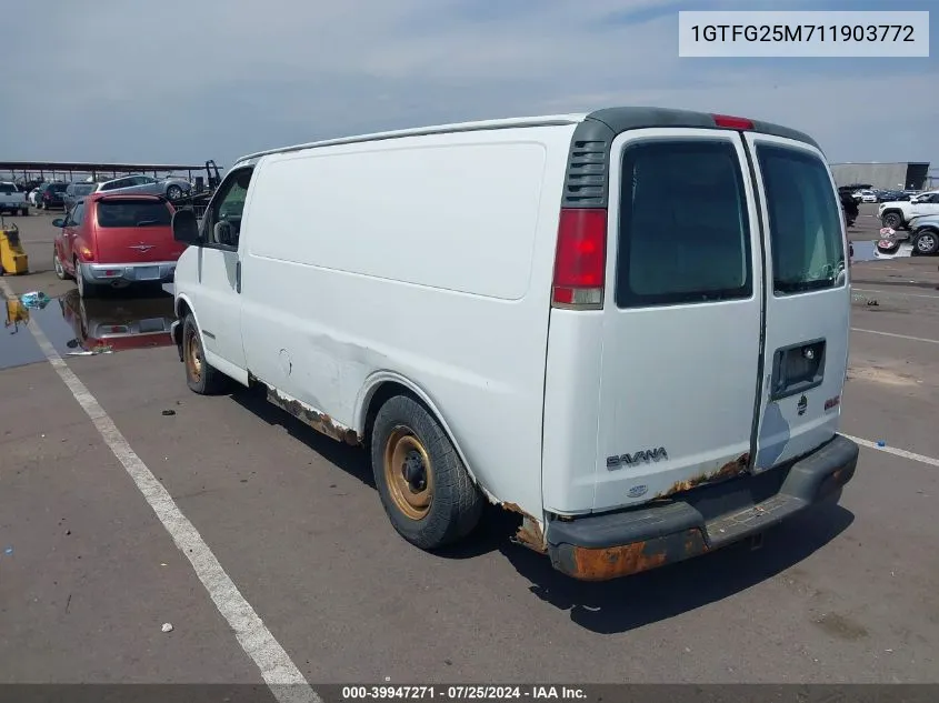 2001 GMC Savana Standard VIN: 1GTFG25M711903772 Lot: 39947271