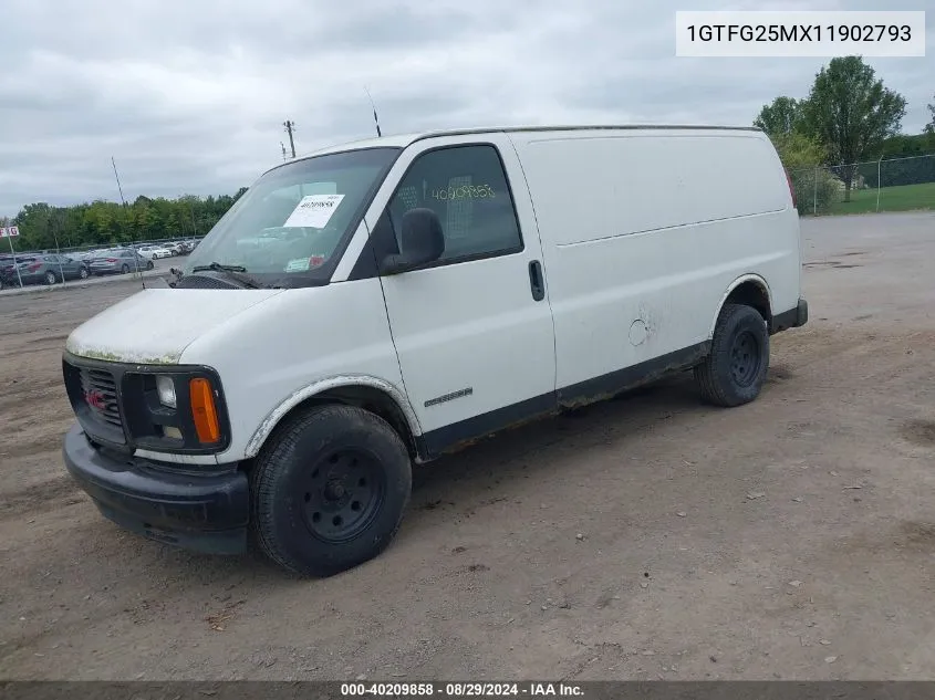 2001 GMC Savana Standard VIN: 1GTFG25MX11902793 Lot: 40209858