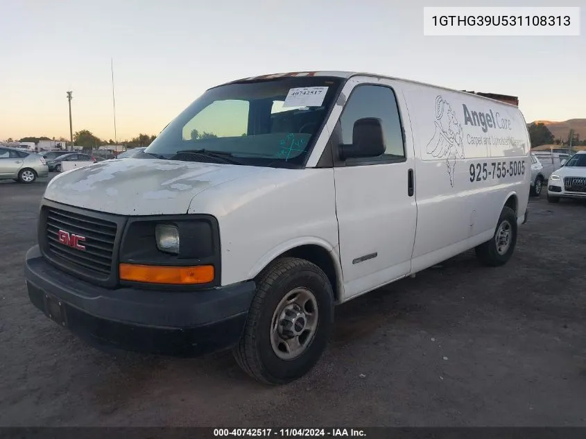 2003 GMC Savana Standard VIN: 1GTHG39U531108313 Lot: 40742517