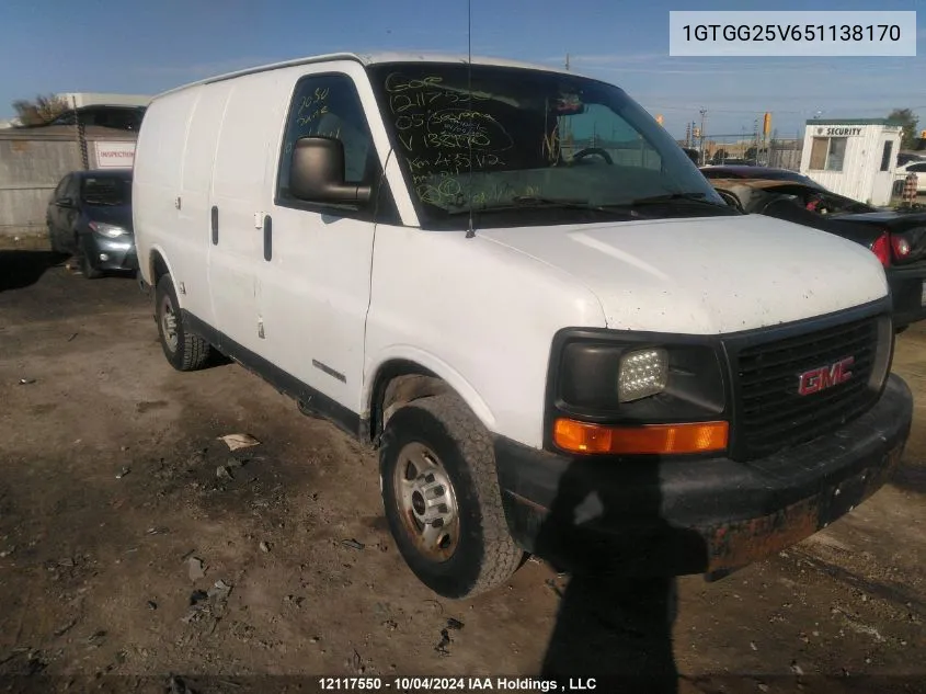 1GTGG25V651138170 2005 GMC Savana