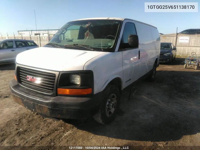 1GTGG25V651138170 2005 GMC Savana