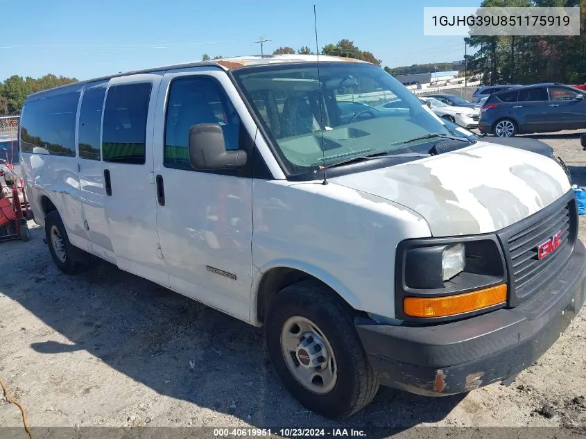 2005 GMC Savana Standard VIN: 1GJHG39U851175919 Lot: 40619951