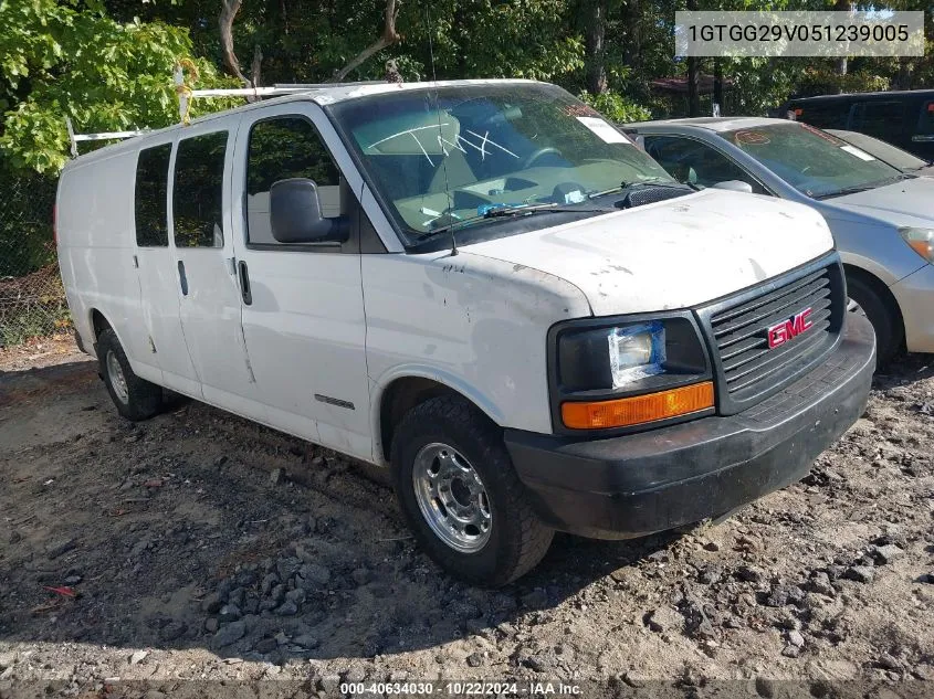 2005 GMC Savana Standard VIN: 1GTGG29V051239005 Lot: 40634030