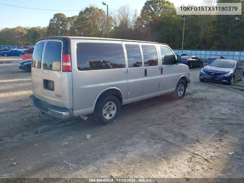 2005 GMC Savana Standard VIN: 1GKFG15TX51180379 Lot: 40840524