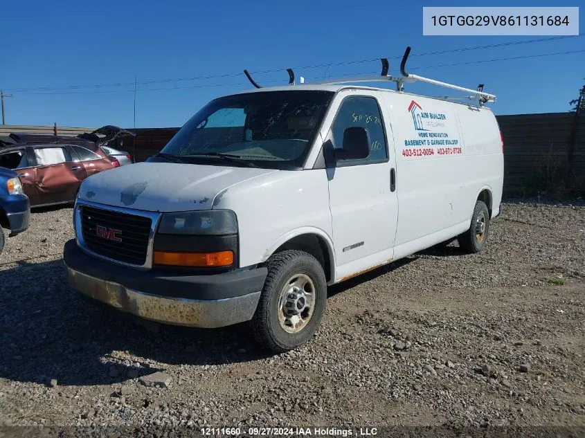 2006 GMC Savana Work Van VIN: 1GTGG29V861131684 Lot: 12111660