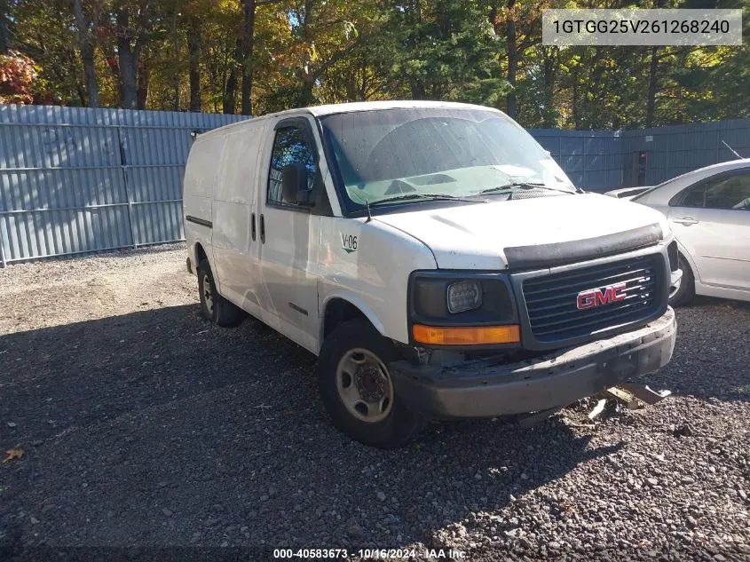 2006 GMC Savana Work Van VIN: 1GTGG25V261268240 Lot: 40583673