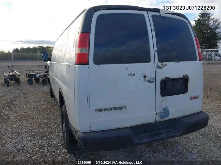 2007 GMC Savana Cargo Van VIN: 1GTGG29U071228290 Lot: 12124005