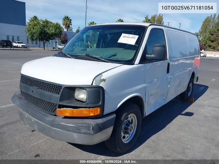 2007 GMC Savana Work Van VIN: 1GTGG25V671181054 Lot: 40566499