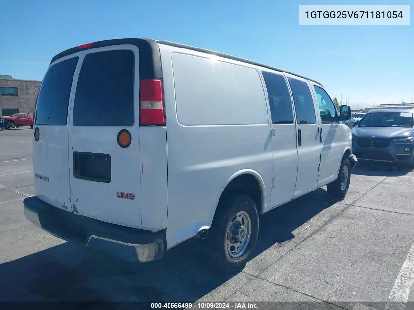 2007 GMC Savana Work Van VIN: 1GTGG25V671181054 Lot: 40566499