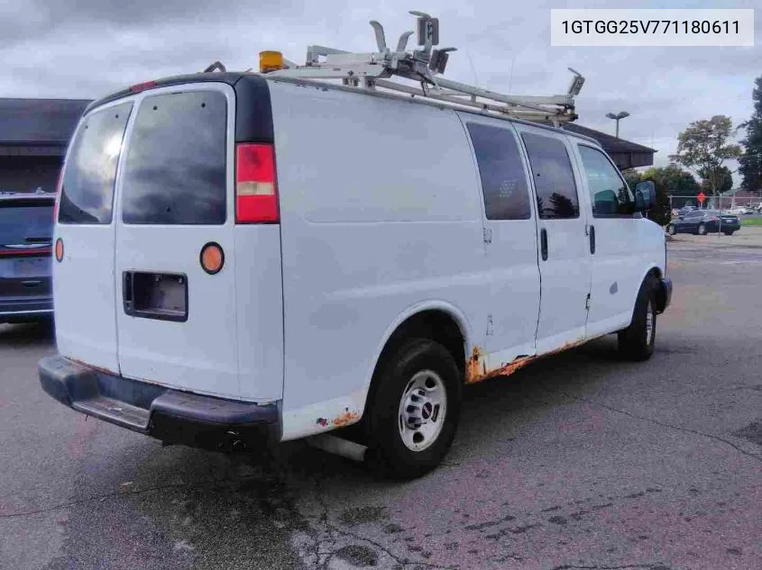 2007 GMC Savana Work Van VIN: 1GTGG25V771180611 Lot: 40659383