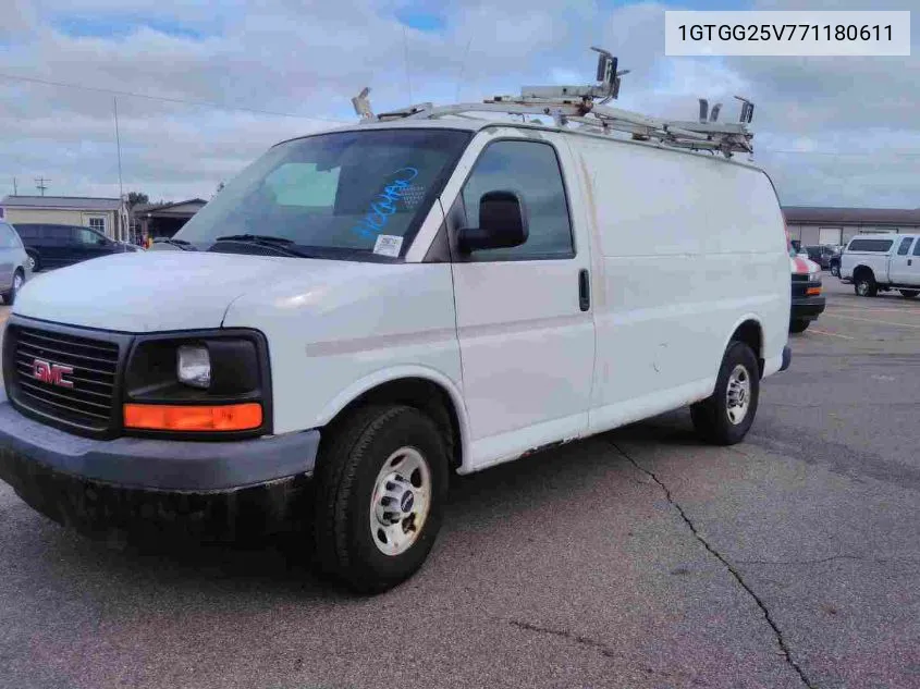 2007 GMC Savana Work Van VIN: 1GTGG25V771180611 Lot: 40659383