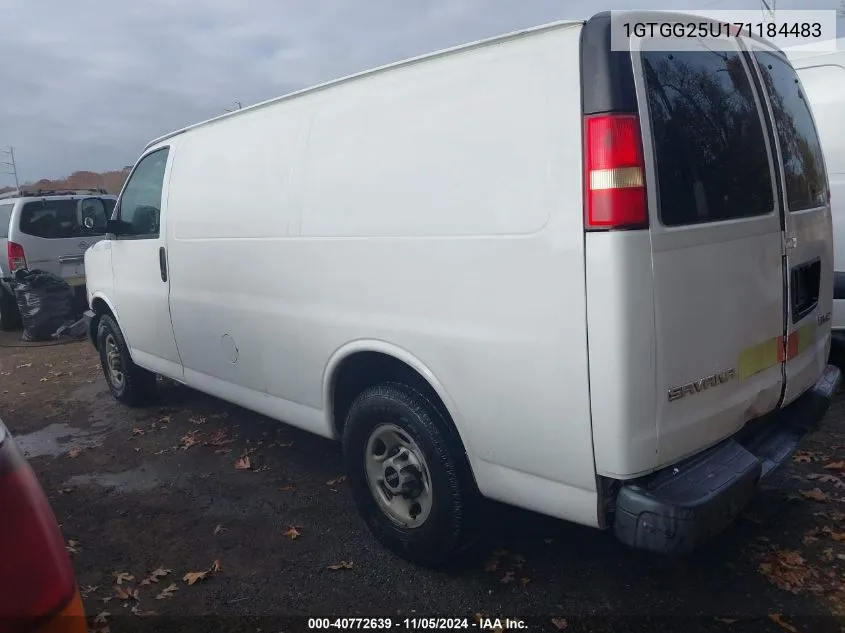 2007 GMC Savana Work Van VIN: 1GTGG25U171184483 Lot: 40772639