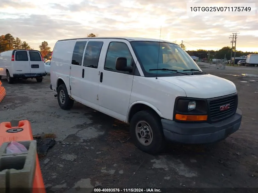 2007 GMC Savana Work Van VIN: 1GTGG25V071175749 Lot: 40893576