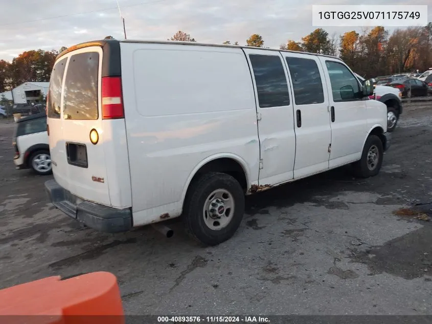 2007 GMC Savana Work Van VIN: 1GTGG25V071175749 Lot: 40893576