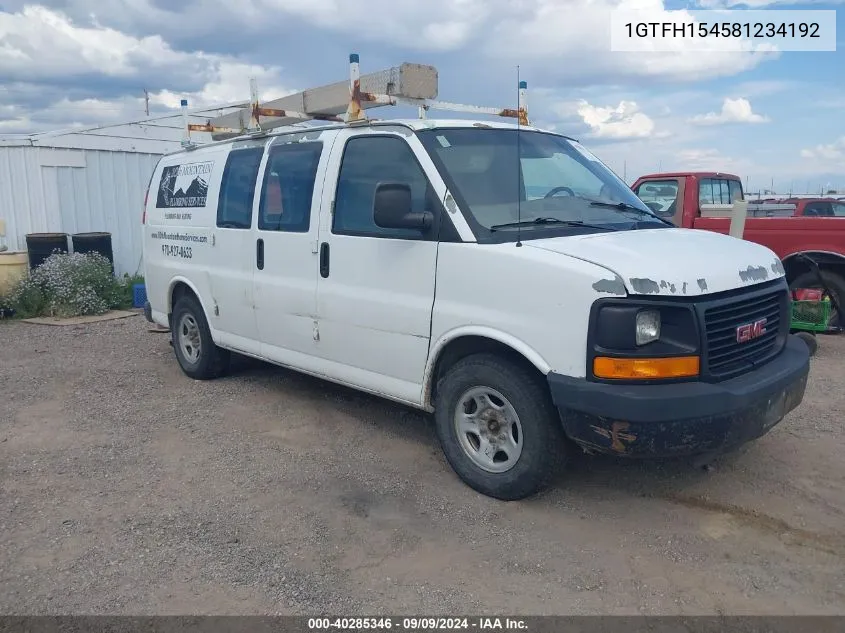 2008 GMC Savana Work Van VIN: 1GTFH154581234192 Lot: 40285346