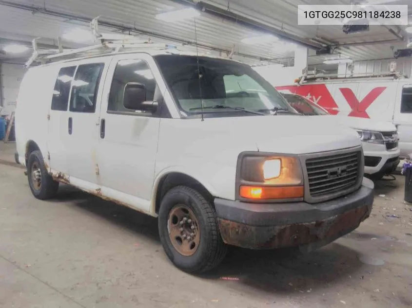 2008 GMC Savana Work Van VIN: 1GTGG25C981184238 Lot: 40659384