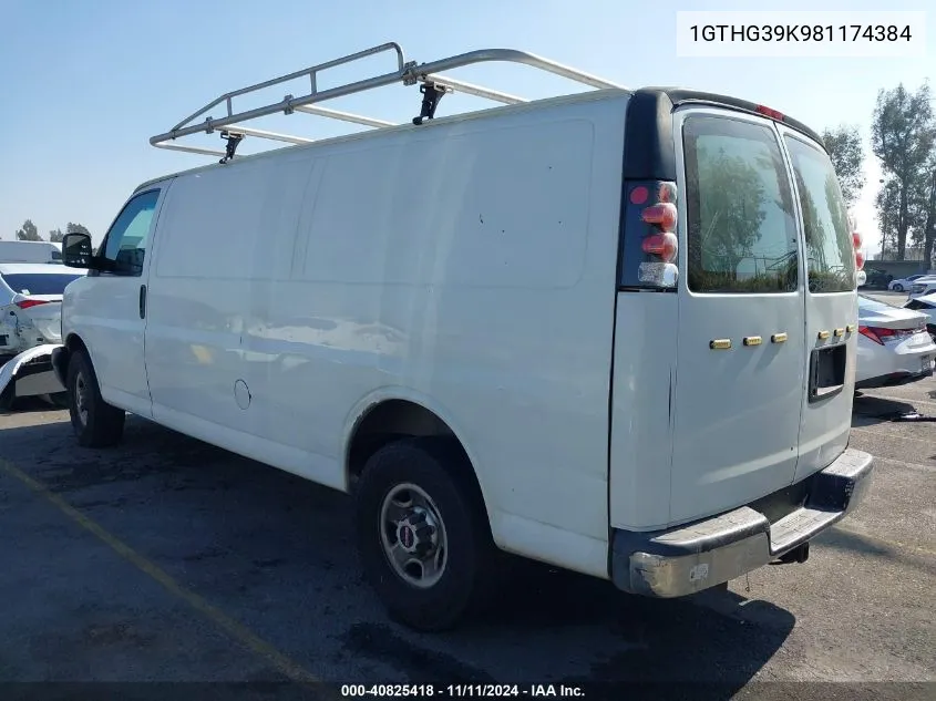 2008 GMC Savana G3500 VIN: 1GTHG39K981174384 Lot: 40825418