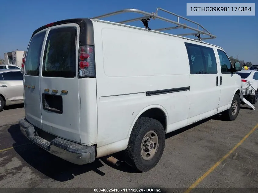 2008 GMC Savana G3500 VIN: 1GTHG39K981174384 Lot: 40825418