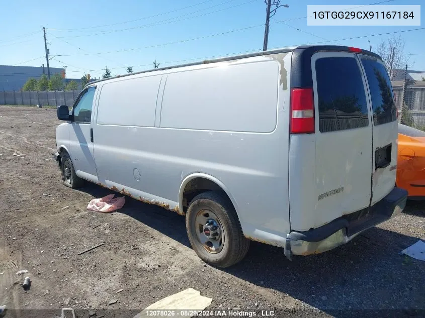 1GTGG29CX91167184 2009 GMC Savana G2500